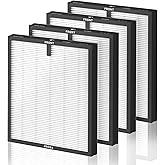 HY4866 Replacement Filter for MORENTO HY4866, WESTHEY HY4866, YIOU M1 Air Purifier, 3-in-1 True HEPA Filter with Activated Carbon for Smoke and Odor, Original Version, 4 Pack