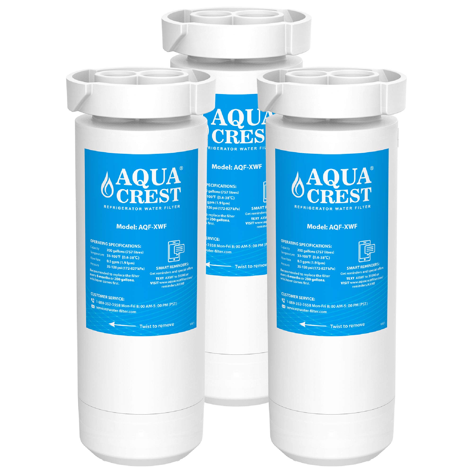 AQUACREST XWF Refrigerator Water Filter, Compatible with GE GBE 21