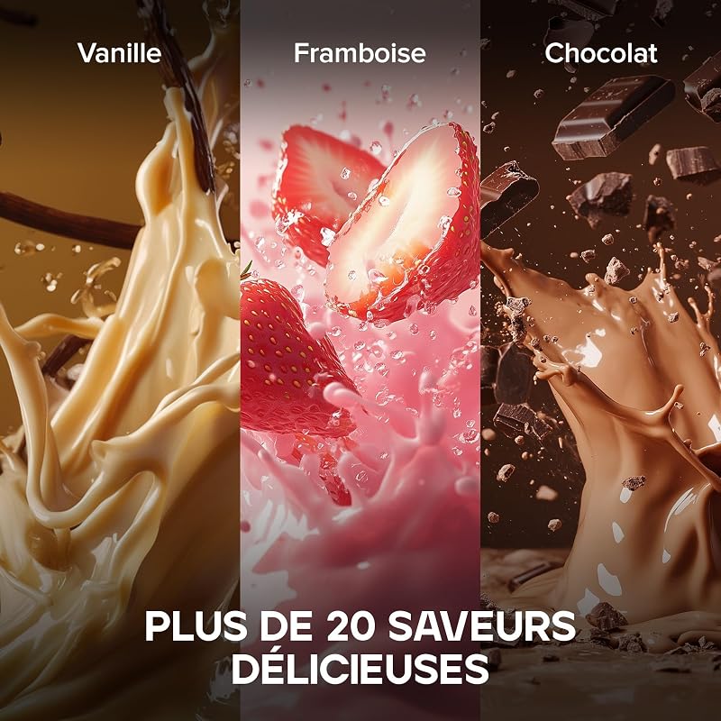 Pure Whey Protein + Collagène, Fraise, 2kg