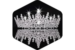 Kamirola Crystal Crowns and Tiaras Headband for Girl or Women Birthday Party Wedding Prom Bridal Halloween Christmas （TR19）
