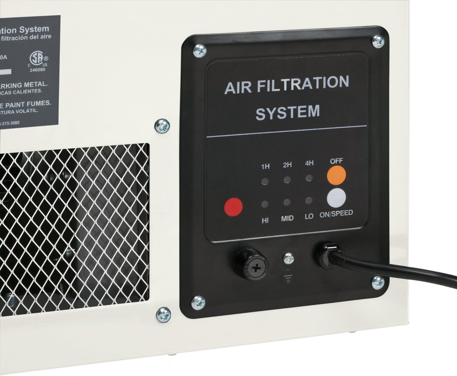 Shop Fox W1830 3-Speed Hanging Air Filter - Shop Air Cleaners - 