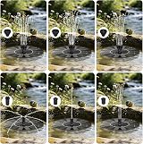 Senders Solar Fountain Pump 1W Panel Kit for Pond Garden 6 Nozzles view 3