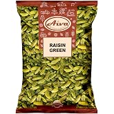 Aiva Green Raisins | Dried Green Grapes | Seedless Dried Fruit for Snacking, Baking, and Cooking - 2 LB