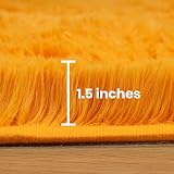 Aspire Homeware Fluffy Rug Ochre 80 x 300 cm Large Plush Shaggy Carpet view 5