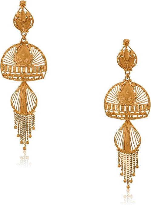 Gold earrings in senco gold Outlet
