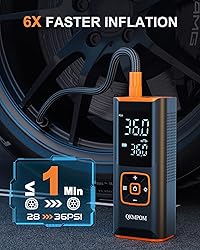 Tire Inflator Portable Air Compressor, 6X Faster