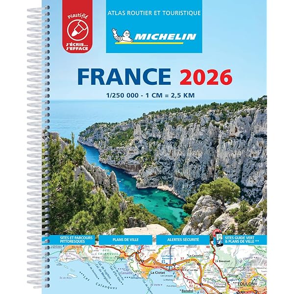 Amazon.com: Atlas France 2025 Plastifié: 9782067265035: Michelin