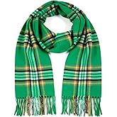 Achillea Cashmere Feel Tartan Plaid Scarf - Classic Winter Scarf for Men & Women, Scottish Heritage Holiday Gift