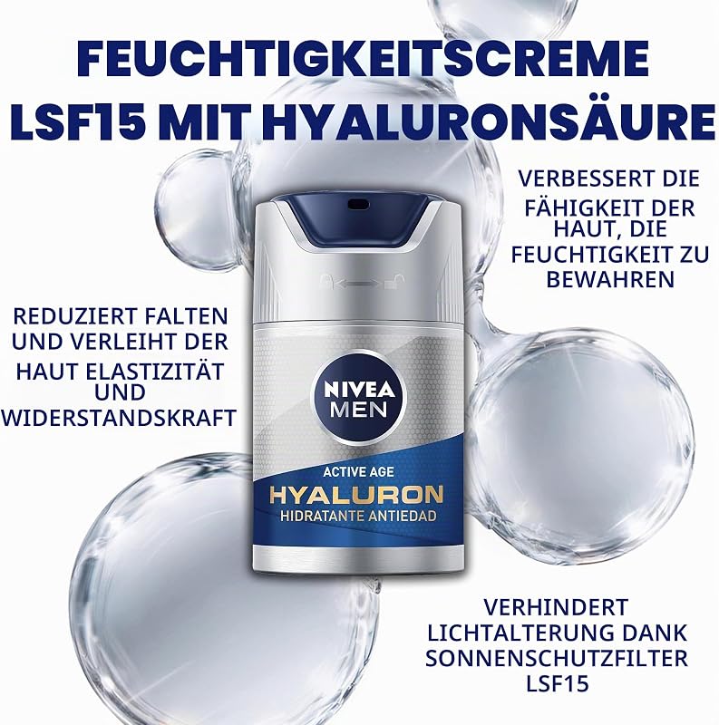 NIVEA For- Dna Antiarrugas, für Herren, ideal für tägliche Pflege, mit Ref. 112-4850