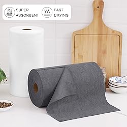 Homaxy Microfiber Cleaning Cloth Roll, 75 Pack