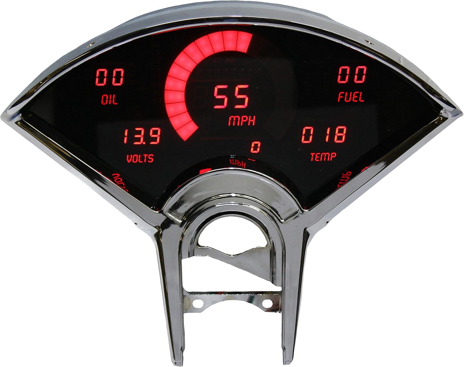 Chevrolet Bel-air Digital Dash 1955-1956 Red