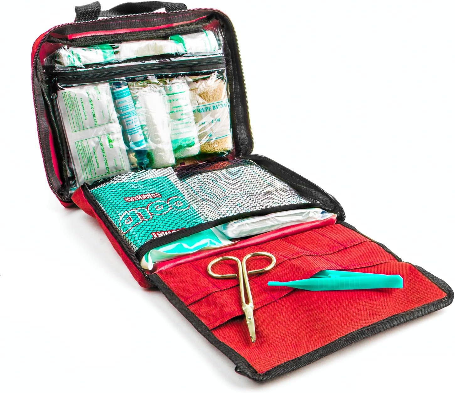 90 Pieces First Aid Kit - All-Purpose with Premium Medical Supplies and Soft Case for Home, Office, Business, Car, Camping and Travel: Health & Personal Care