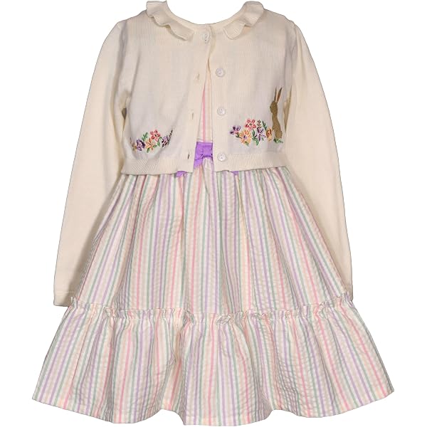 Amazon.com: Bonnie Jean Girls 3M-6X Embroidered Smocked Panel Dress (Pink  Paris, 3-6M): Clothing, Shoes & Jewelry