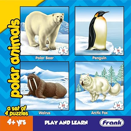 Frank Polar Animals Puzzle for 4 Year Old Kids and Above