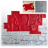 Concrete Stamps - Stone Tile Texture Mat, Slate Floor Imprint Mold for Outdoor Decorative Landscaping, Rocks Textures Stone Forms