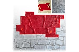 GENERIC Concrete Stamps - Stone Tile Texture Mat, Slate Floor Imprint Mold for Outdoor Decorative Landscaping, Rocks Textures Stone Forms