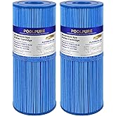 POOLPURE Antimicrobia PRB25-IN-M Spa Filter Replaces Unicel C-4326RA, Guardian 413-106, Filbur FC-2375M, 3005845, 17-2327, 100586, 33521, 25392, 817-2500, 5X13 Spa Filter, 2 Pack