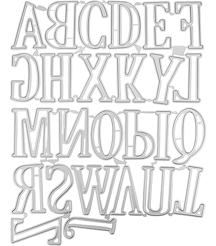 Amazon.com: Sizzix Bigz XL Alphabet Die-Nostalgic, 664724, Multicolor