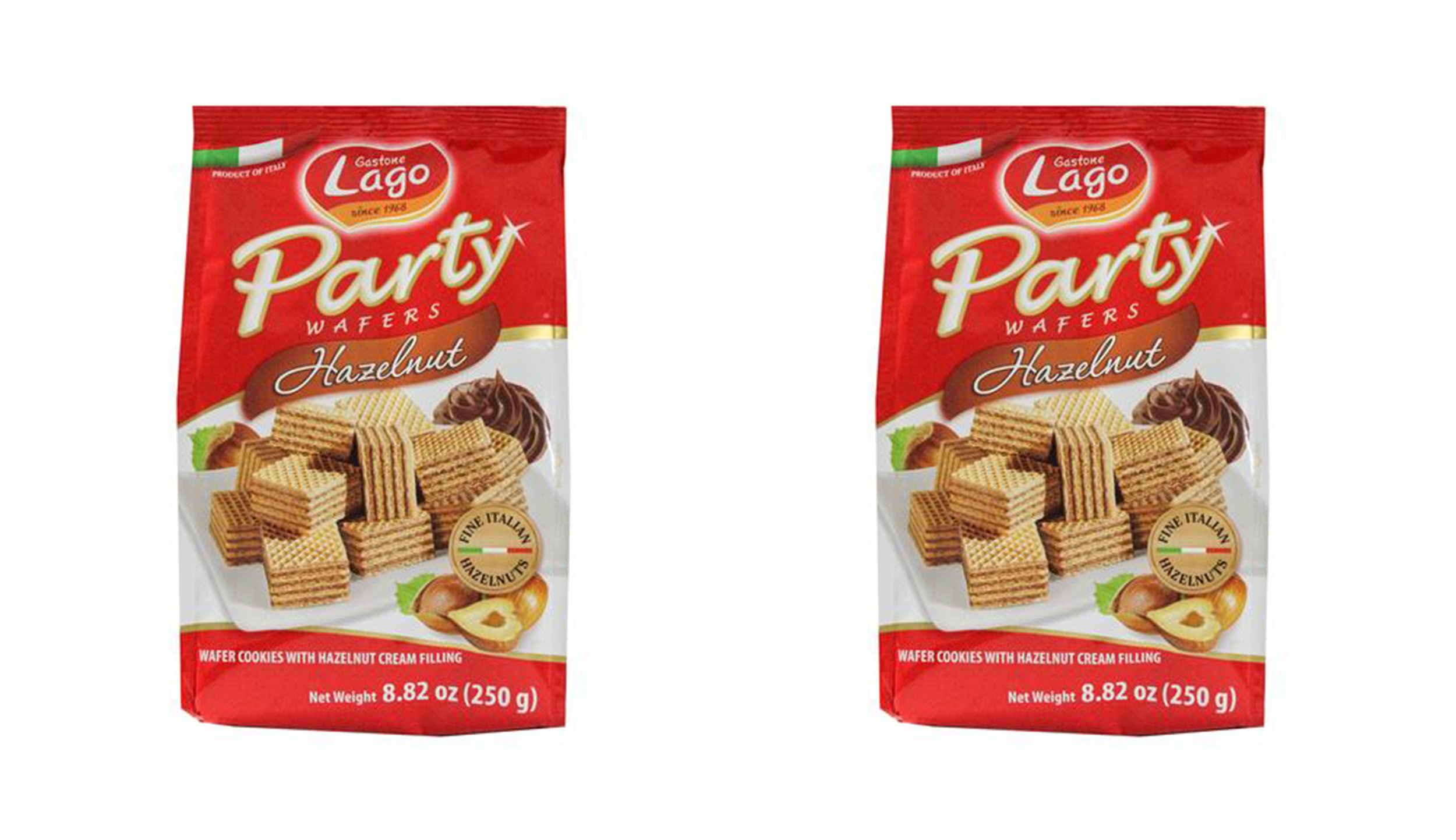 Gastone Lago Party Wafers Hazelnut Cream Filling 8 82 Oz 250g Pack Of 2 Hazelnut 2 Pack Buy Online In Fiji Gastone Lago Products In Fiji See Prices Reviews And Free Delivery Over 200 Fj Desertcart