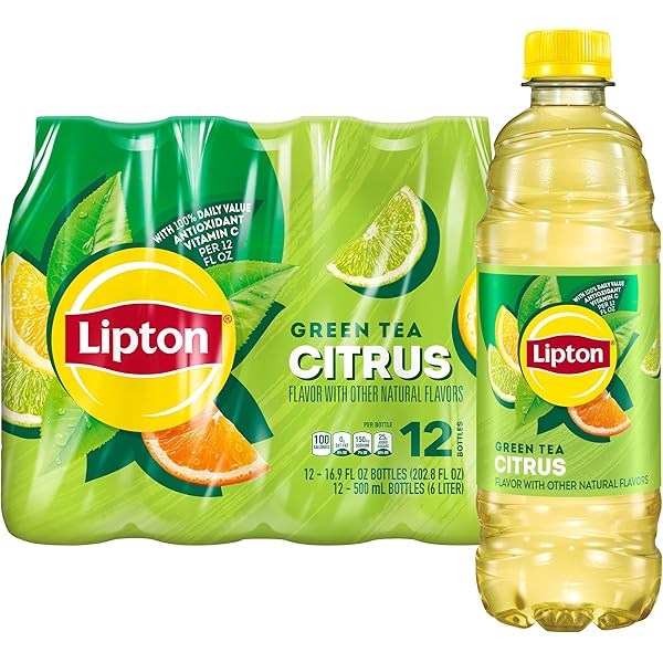 Amazon.com: Lipton Diet Green Tea Citrus, 16.9 Fl Oz Bottles (Pack