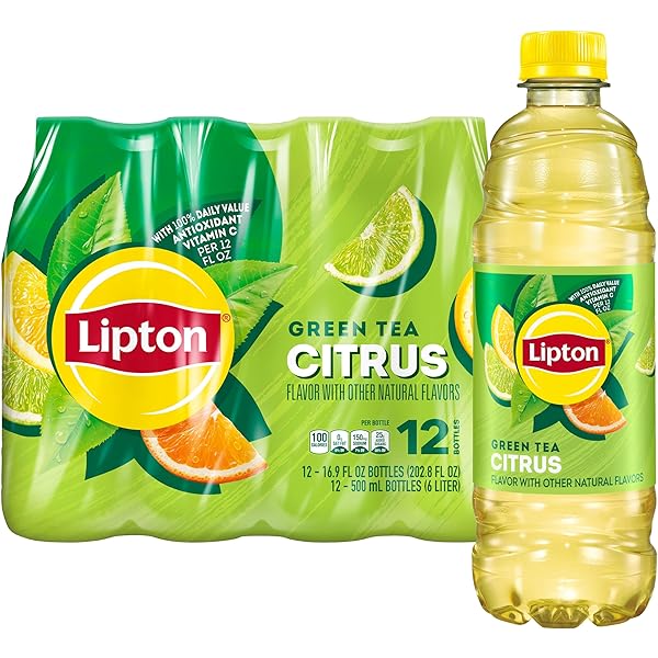 LIPTON GREEN TEA CITRUS, 16.9 FL OZ BOTTLES...