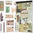 Ephemera Book, Memories Journaling Stickers, Junk Journal Supplies, Pre-Cut Aesthetic Scrapbooking Stickers for Adults, Decorative Vintage Bullet Planner DIY Arts Craft