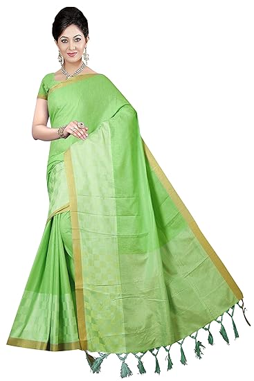 Winza Designer Womens Linen Saree with Blouse (LNC-3001)