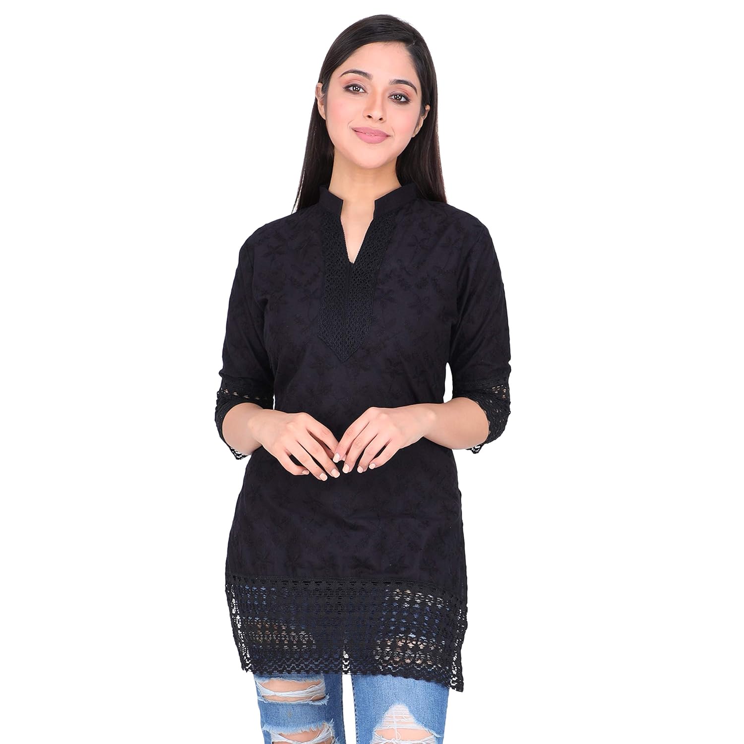 Simple cotton short kurti Clearance