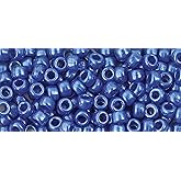 The Beadery - 9x6mm Barrel Pony Bead, Dark Blue Pearl - 900 Pieces - 750V277
