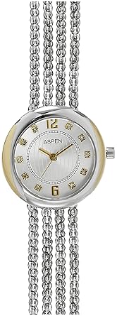 Aspen Feminine Exclusive Analog Silver Dial Womens Watch - AP1727