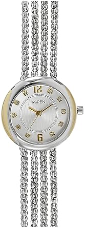 Aspen Feminine Exclusive Analog Silver Dial Womens Watch - AP1727