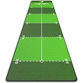 HONMA Golf Putting Mat, 26in x 9ft Putting Green Indoor with Distance Marks | Putting Matt for Practice &bull; Home &amp; Office Training &bull; Indoor &amp; Outdoor Use &bull; Alignment Practice &bull; Portable &amp; Easy to Store