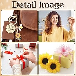 Sunflower Keychains Inspirational Gifts for Women