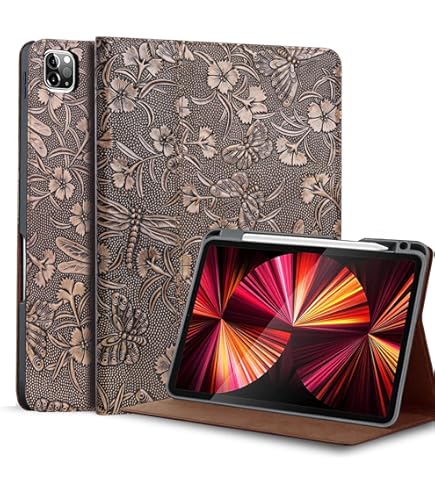 Gexmil For Ipad Pro 11 Inch Case 2021 (3rd Gen),Genuine Leather Ipad Pro 11 2020/2018 Cover(2rd Gen),with Pencil Holder,Pencil 2 Wireless Charging,Made From Real Leather Cowhide (Brown Pencil Hold - View #10