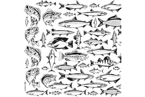 Underglaze Transfers, Ceramic Decals - Lake Fish | Sanbao Studio (19 x 13 inch)