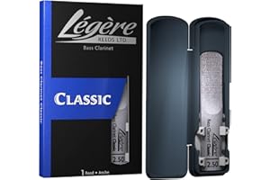 LEGERE Légère Reeds - Bass Clarinet Reed, Classic, Strength 2.50 (BC2.50) - Premium Synthetic Woodwind Reed