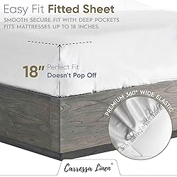 Carressa Linen 100% Egyptian Cotton Deep Pocket