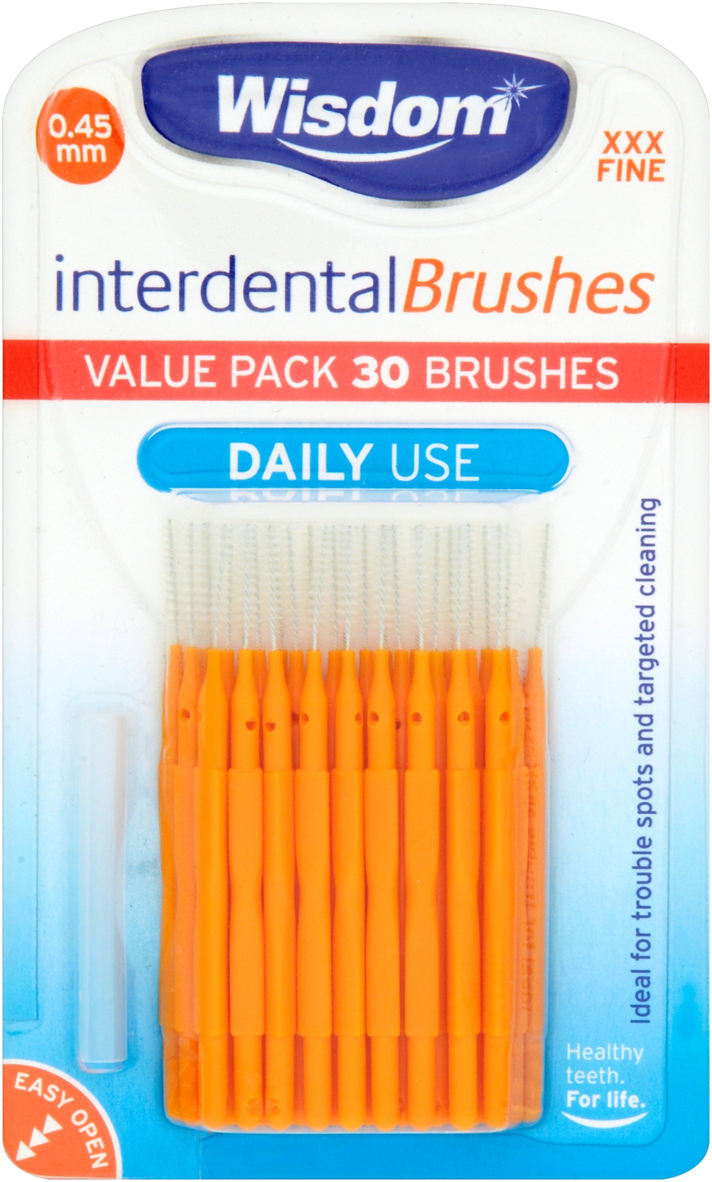 Wisdom Daily Use Interdental Brushes - 30 Pack