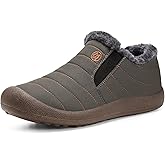 Womens Mens Snow Boots Winter Shoes Slip On Ankle Booties Anti-Slip Water Resistant Fully Fur Lined Outdoor Sneakers