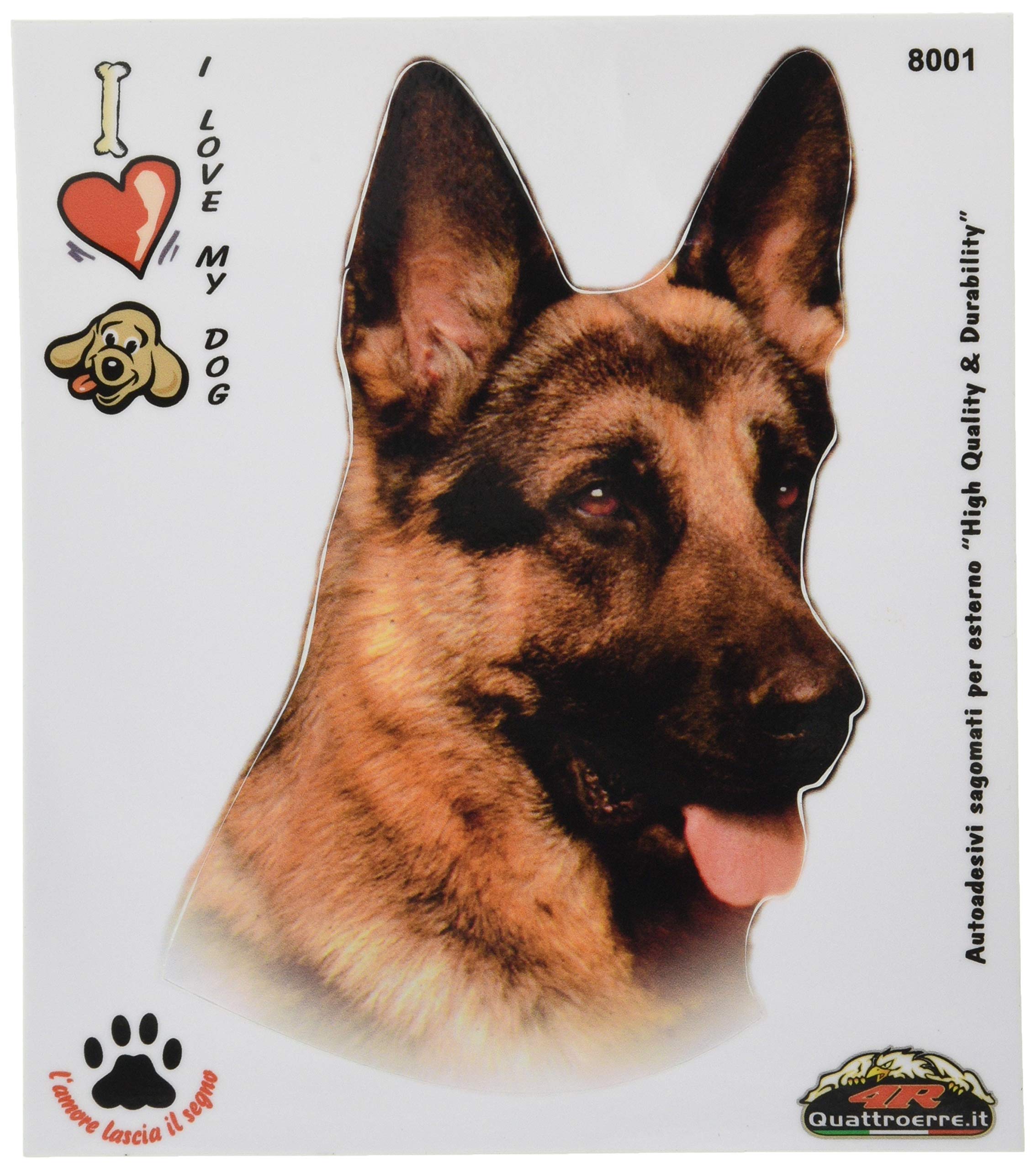 Quattroerre Sticker German Shepherd Dog on Board Table