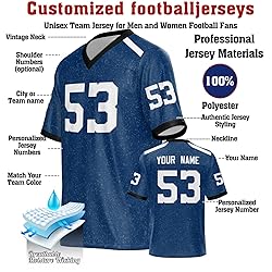 Custom Football Jersey Personalized Rugby