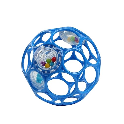 Bright Starts Oball Easy-Grasp Rattle BPA-Free Infant Toy in Blue, Age  Newborn and up, Inches in Oman Whizz Rattles