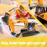 JOYIN Remote Control Excavator RC Digger Toy 2.4GHz LED Light 3 8 Years view 2
