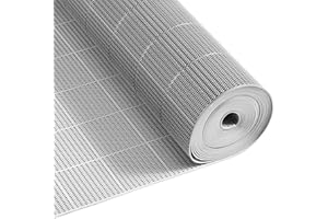 VEVOR Drainage Mat, 3 x 50 ft, PVC Non Slip Commercial Floor Mat, Wet Area Water Drain Splash Matting Hollow Doormat Roll, fo