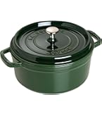 Amazon.com: Staub Cast Iron 2.75-qt Round Cocotte - Basil: Dutch