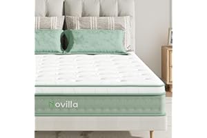 Novilla Full Mattress, 10 Inch Hybrid Mattress in a Box, High Resilience Foam with Pocket Springs for a Peaceful Sleep, Pillow Top Full Size Mattress, Knitted Cover & Balanced Support