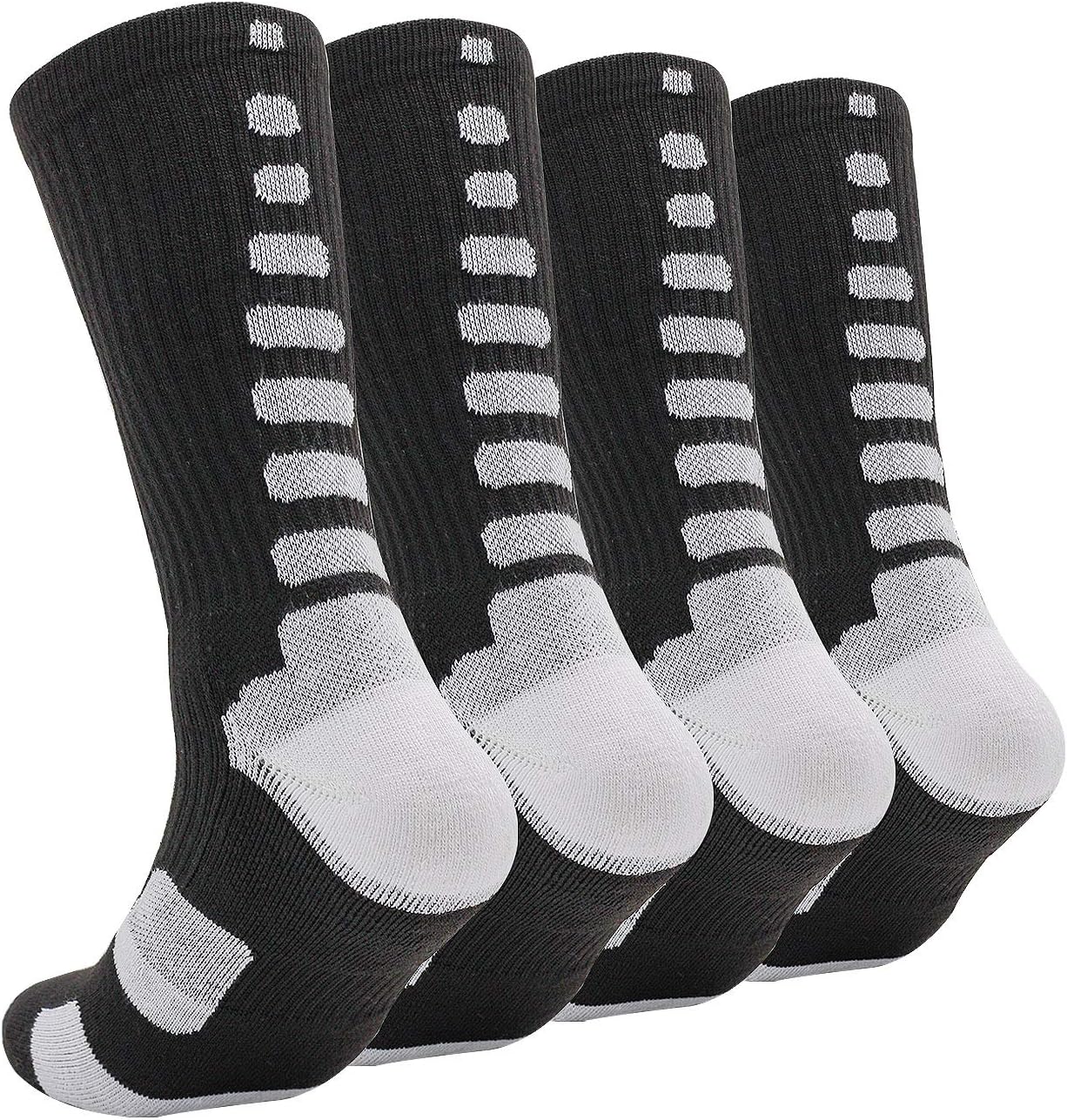 DILIBAElite Basketball Socks Cushion ​Athletic Crew Socks for Men's Women's Youth Boy