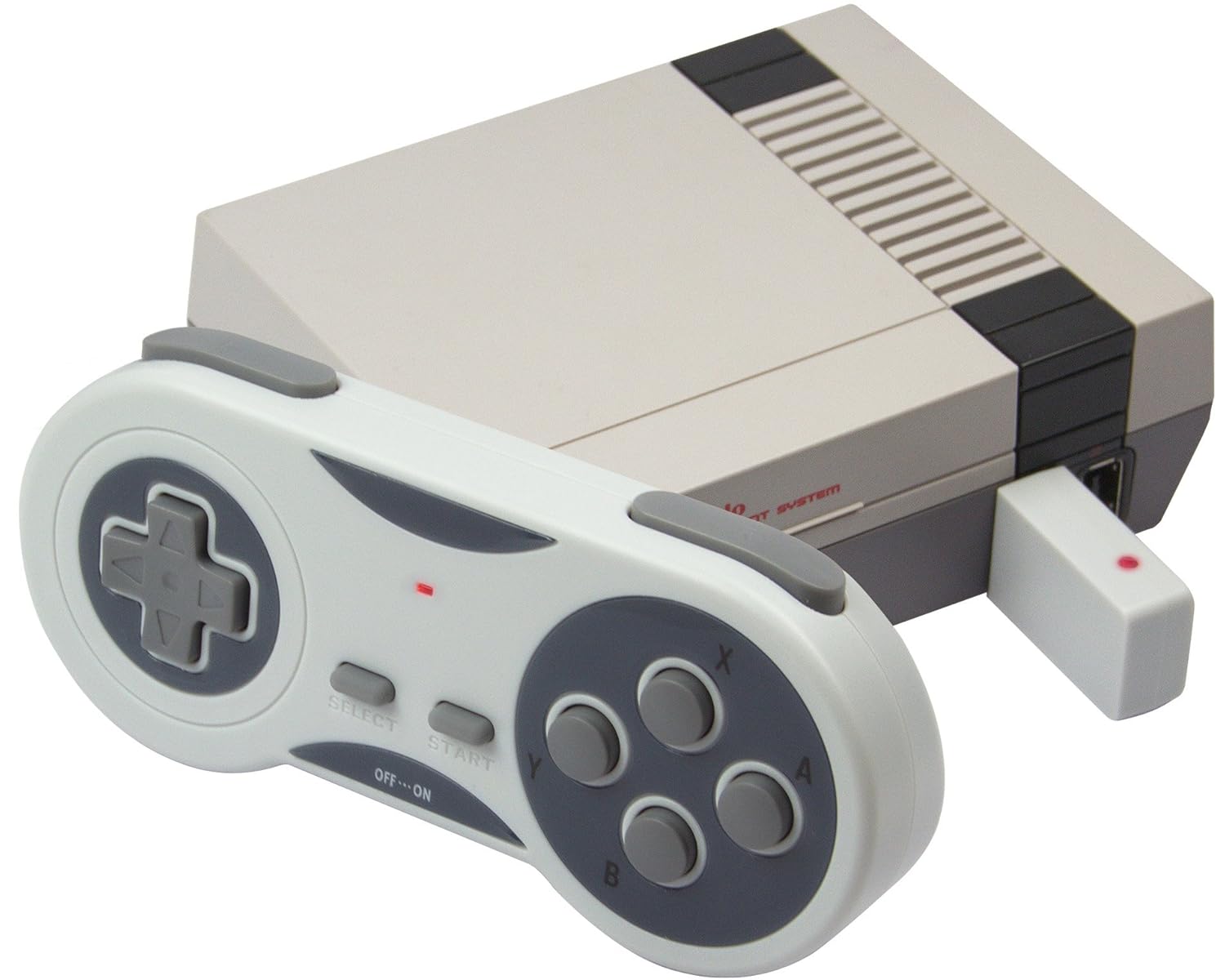 iMW Wireless Gaming Controller for NES and Super NES Classic Edition - Grey: Video Games