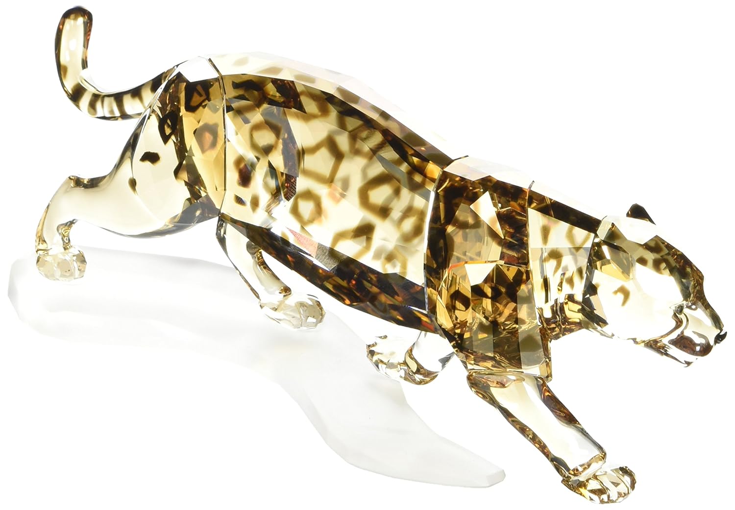 Swarovski Jaguar Figurine, Crystal Golden Shine Home & Kitchen
