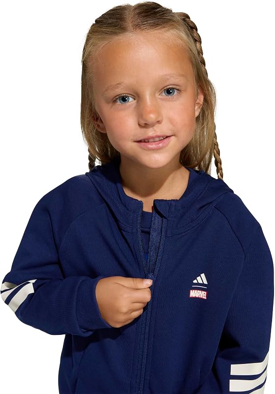 Unisex Kids Marvel Spider-MAN Track TOP, Dark Blue/Off White, 3-4 Years